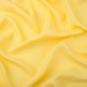 Washed Pure Pale Yellow Linen Fabric 205 g/m²