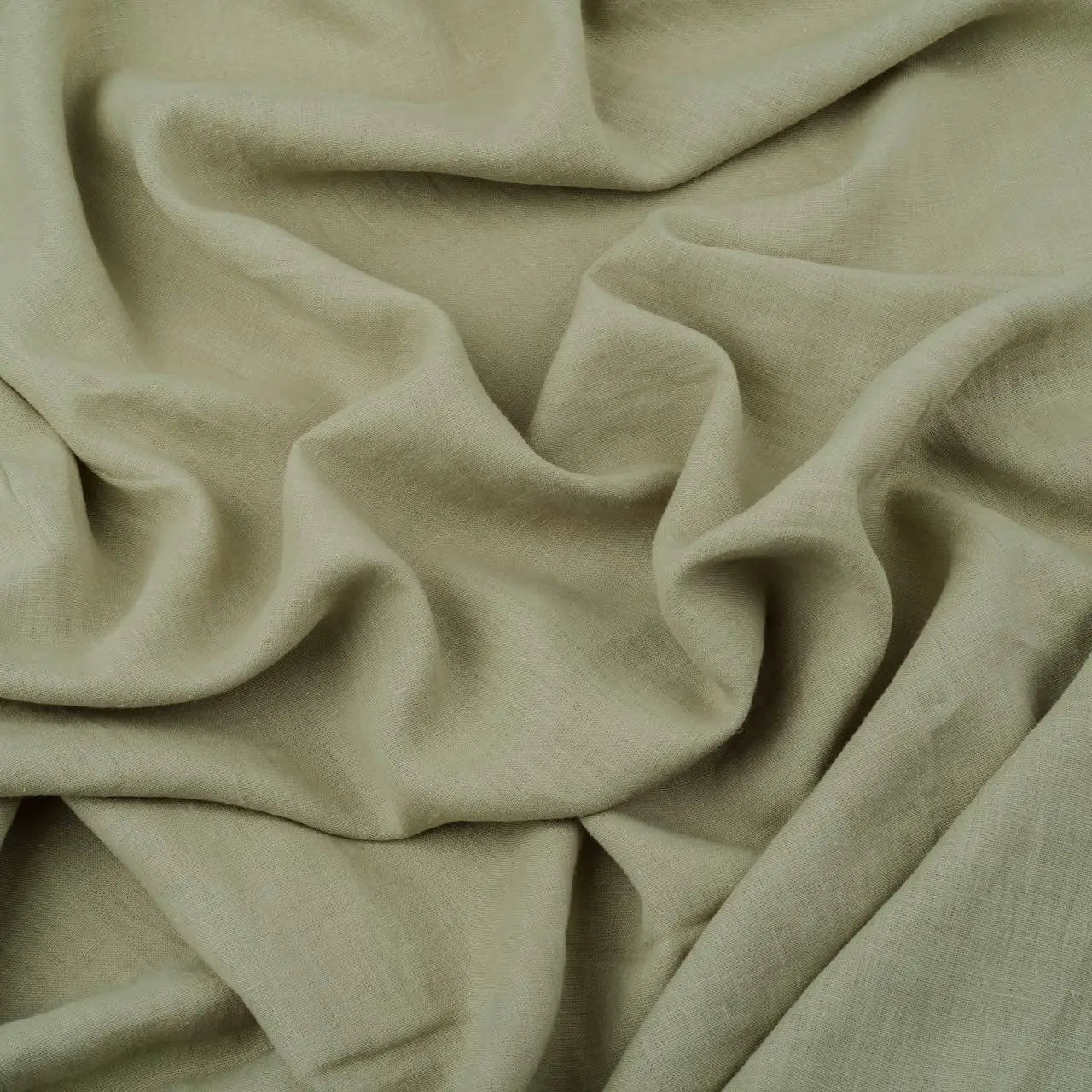 linen dress fabric by the metre Washed Blue Stripes Linen Fabric by the Metre