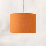 Pumpkin Orange Linen Lampshade