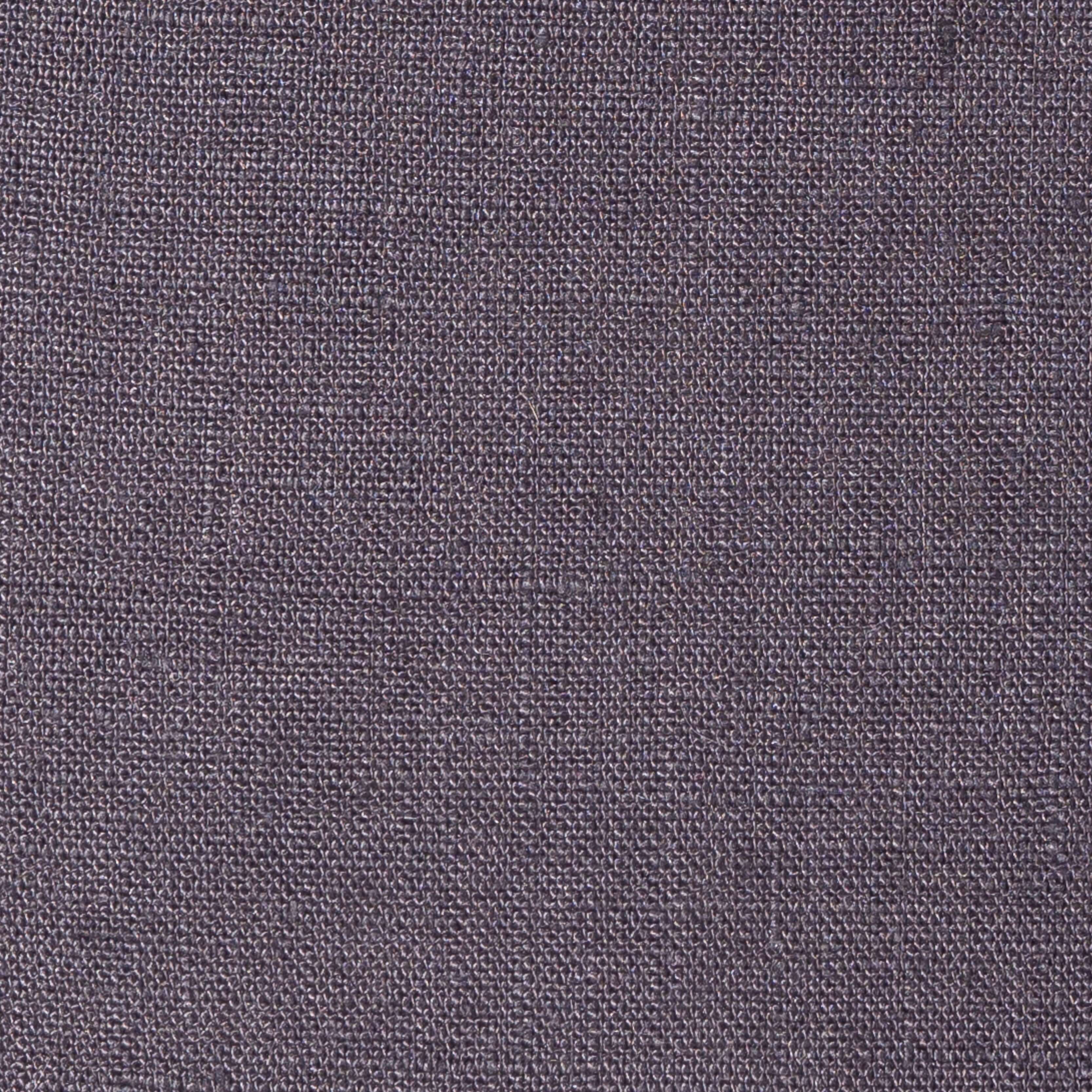 Washed Pure Charcoal Dark Grey Linen Fabric 205 g/m²