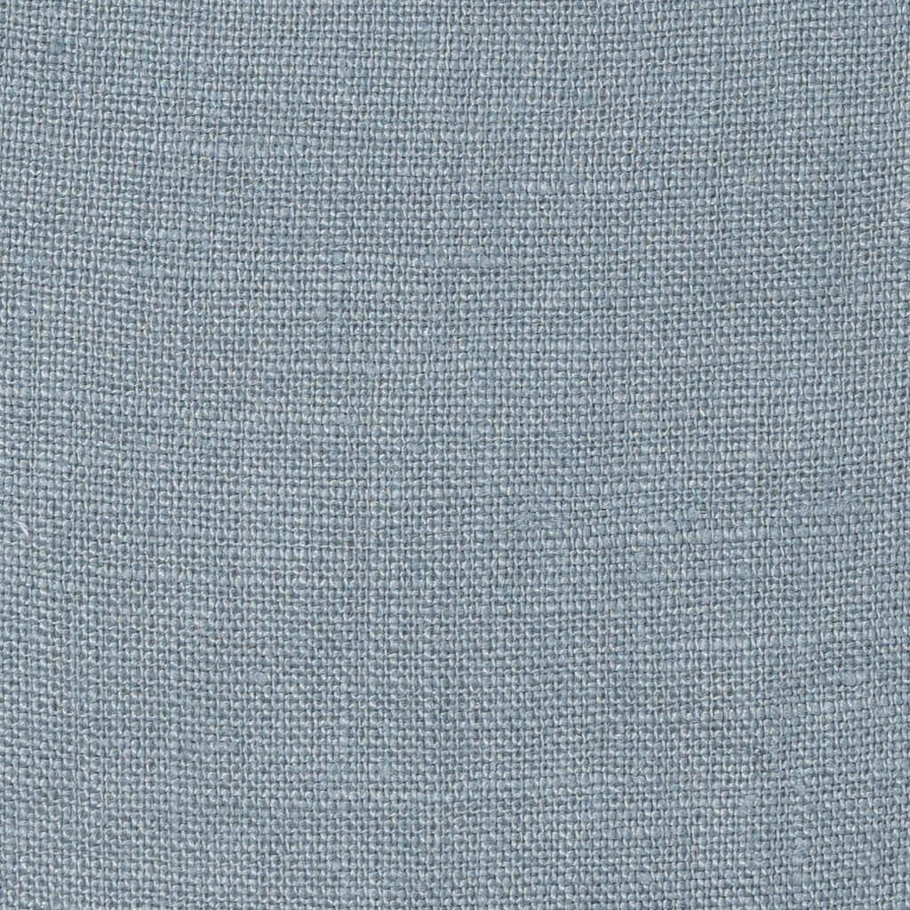 Washed Pure Blue Grey Linen Fabric 205 g/m²
