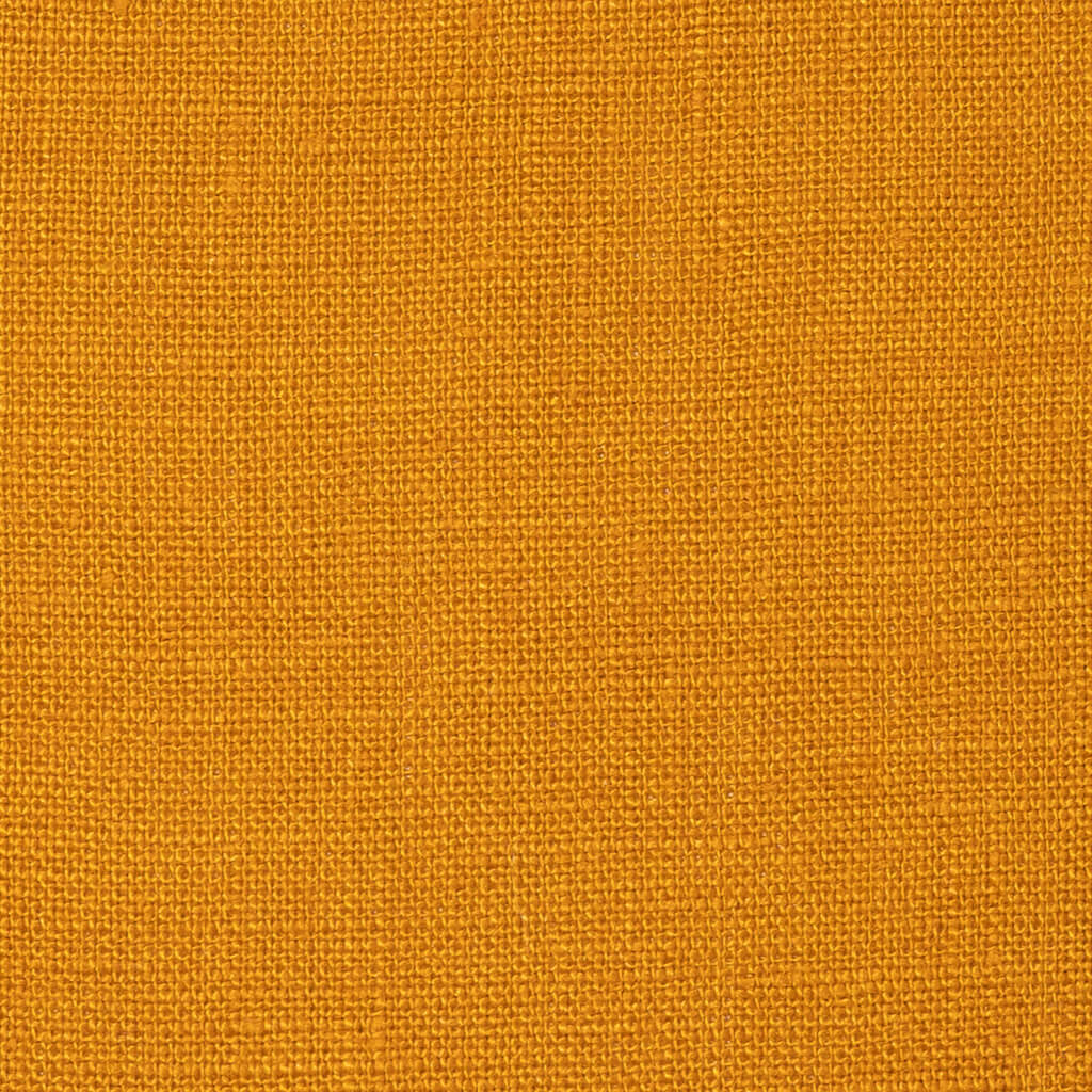 Washed Pure Golden Mustard Yellow Linen Fabric 205 g/m²
