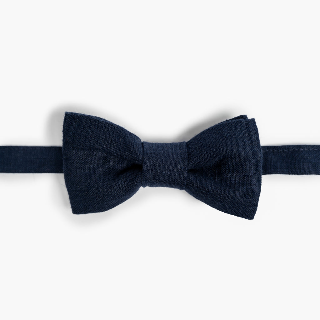 Gucci Bow Tie Navy Silver Stripes Design - Self Tie Bow Tie - Tie