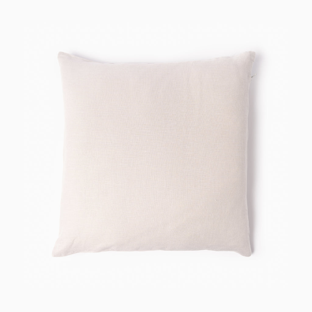 Coconut milk linen cushion cover