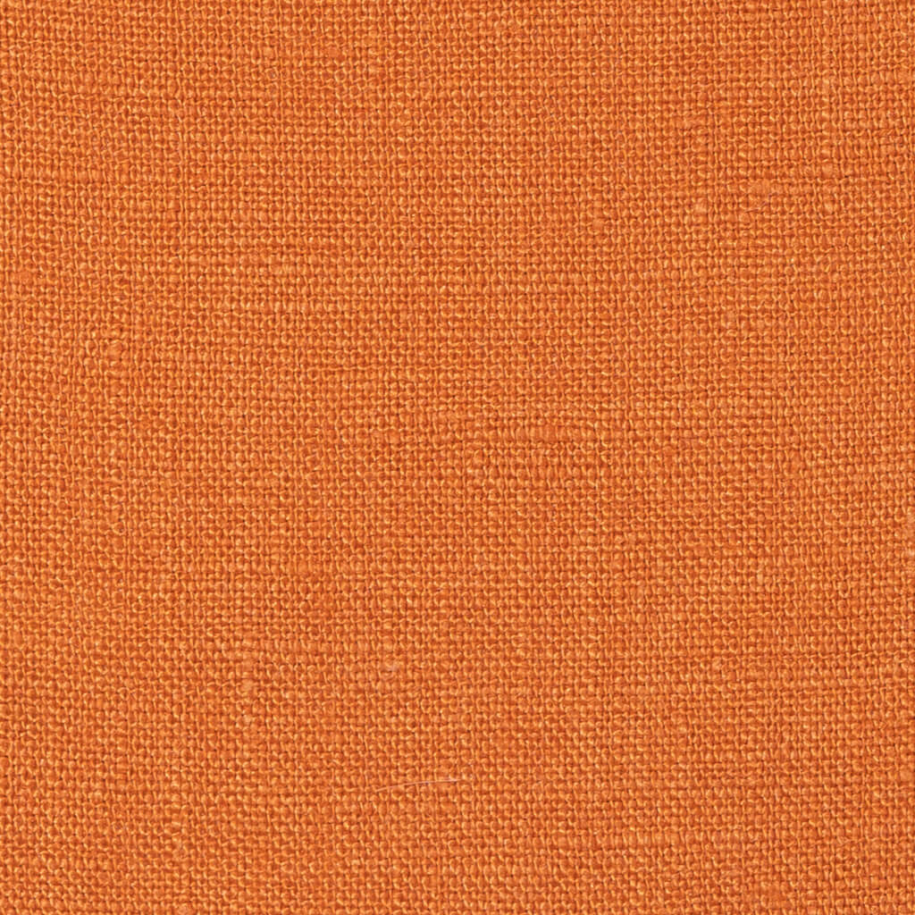 Washed Pure Pumpkin Orange Linen Fabric 205 g/m²