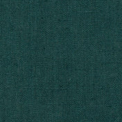 Washed Pure Dark Forest Green Linen Fabric 205 g/m²