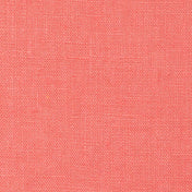 Washed Pure Coral Pink Linen Fabric 205 g/m²