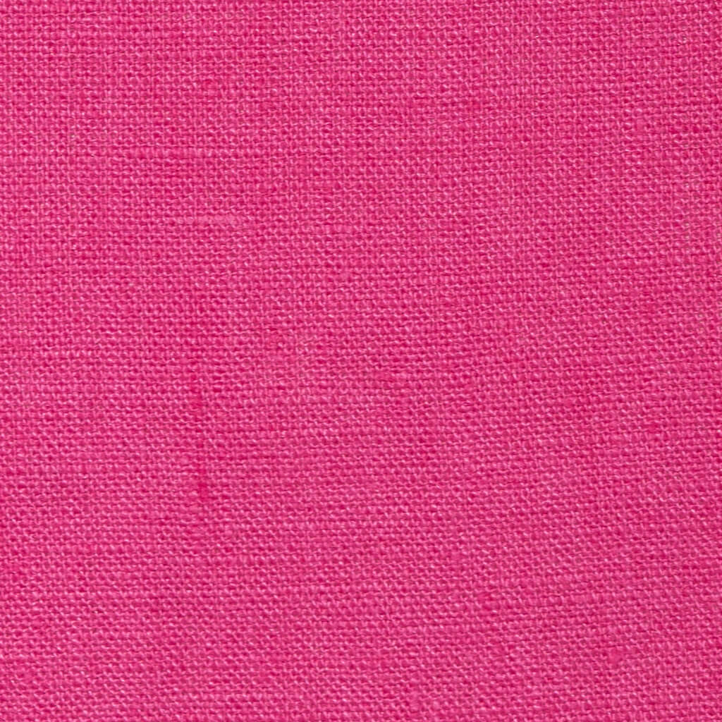 Washed Pure Fuchsia Pink Linen Fabric 205 g/m²