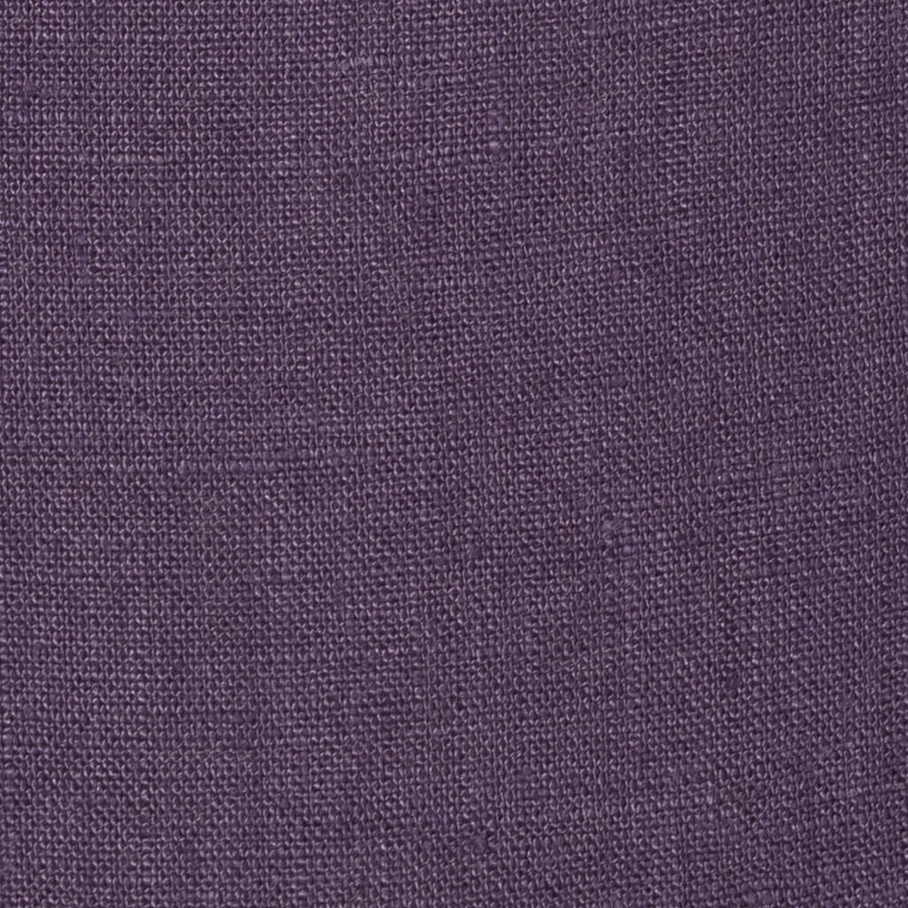 Washed Pure Grape Purple Linen Fabric 205 g/m²