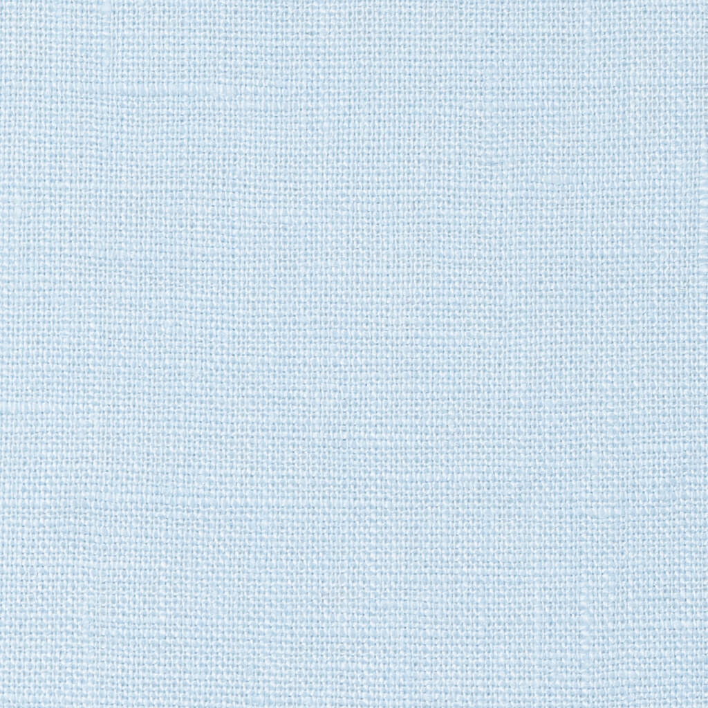 Washed Pure Light Sky Blue Linen Fabric 205 g/m²