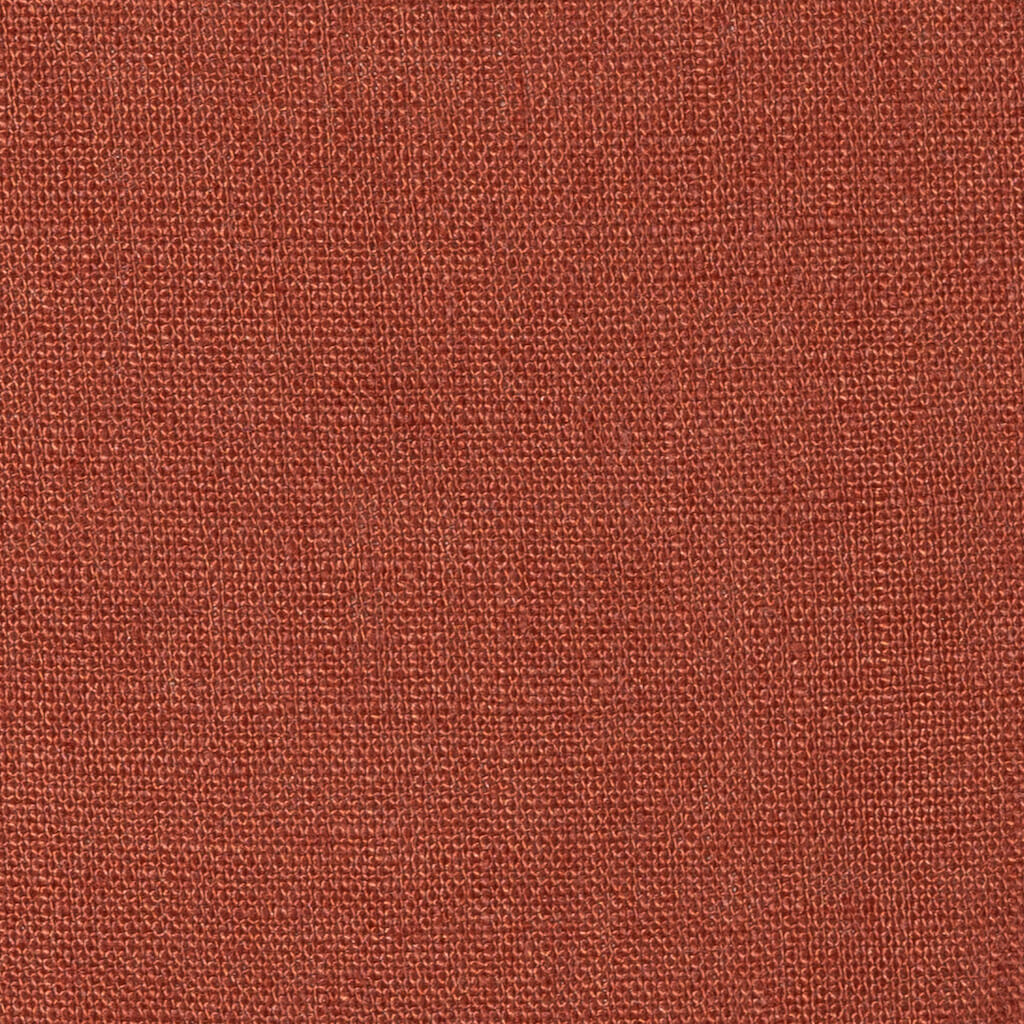 Washed Pure Terracotta Linen Fabric 205 g/m²