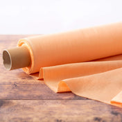 Washed Pure Peach Linen Fabric 205 g/m²