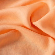 Washed Pure Peach Linen Fabric 205 g/m²