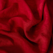 Berry red linen fabric scrunched up