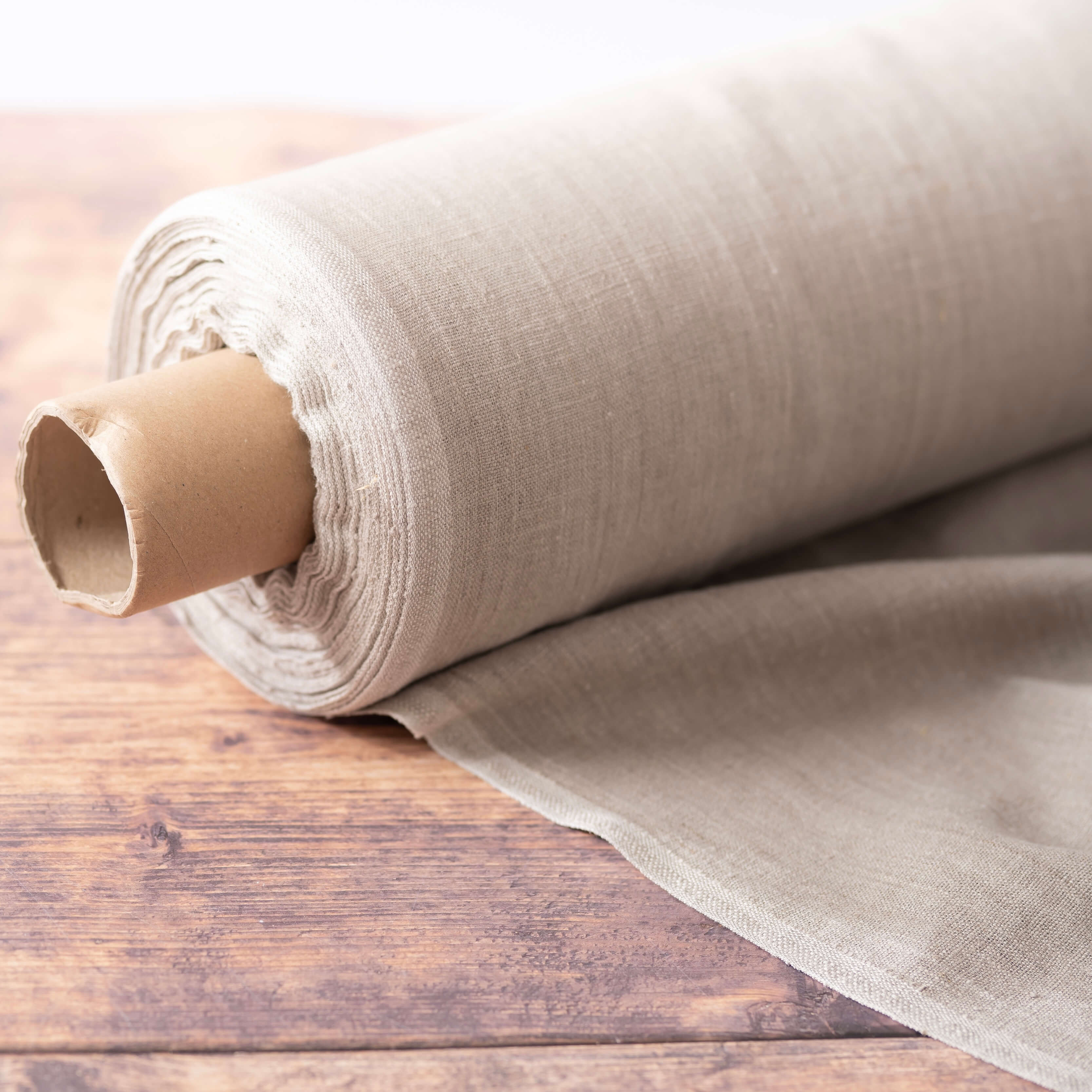 Washed Pure Natural Linen Fabric 290 g/m²