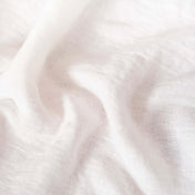 Washed Pure Off White Linen Fabric 205 g/m²