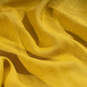 Washed Pure Honey Yellow Linen Fabric 205 g/m²