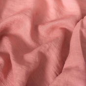 Washed Pure Rose Pink Linen Fabric 205 g/m²