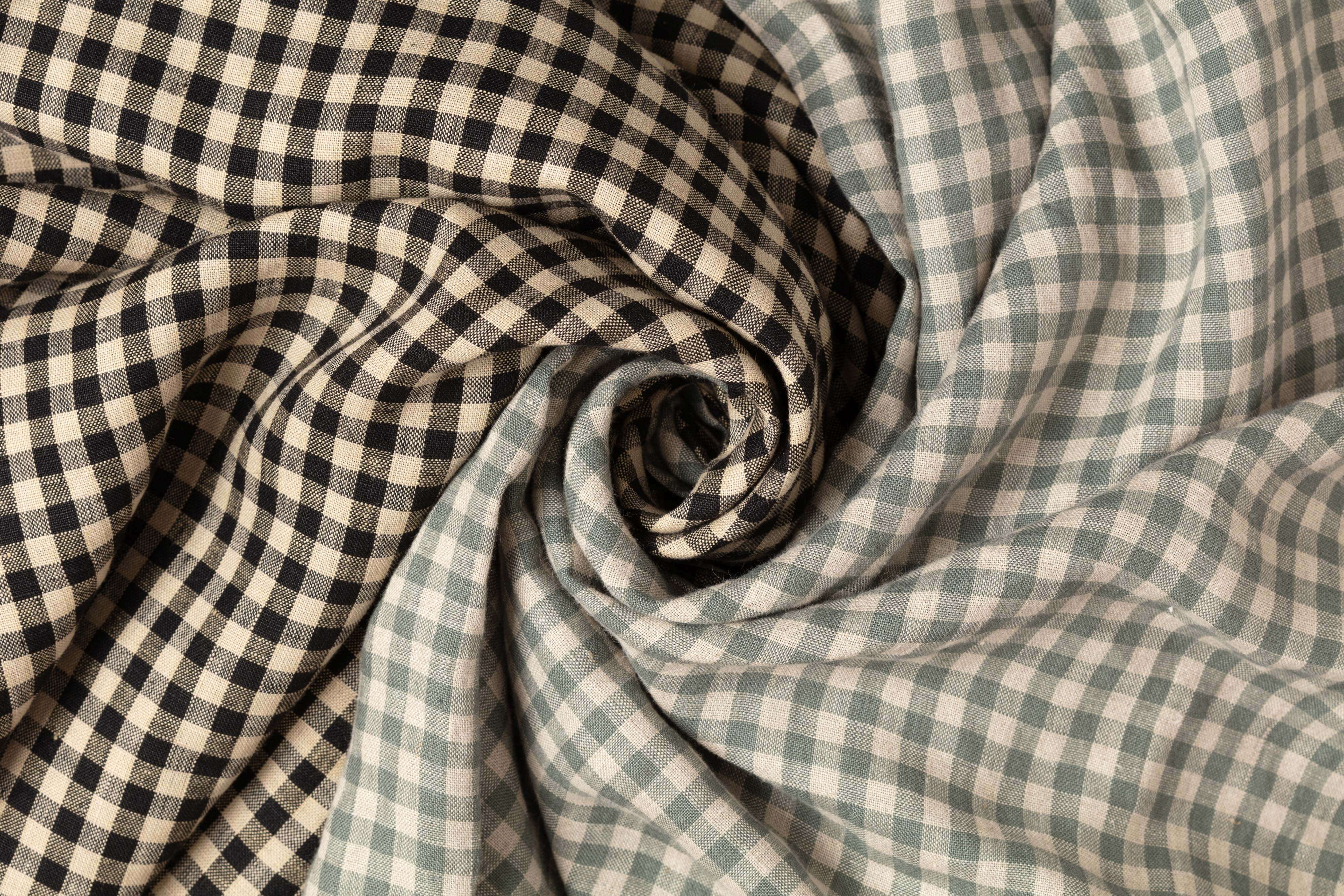 Gingham Linen Fabrics