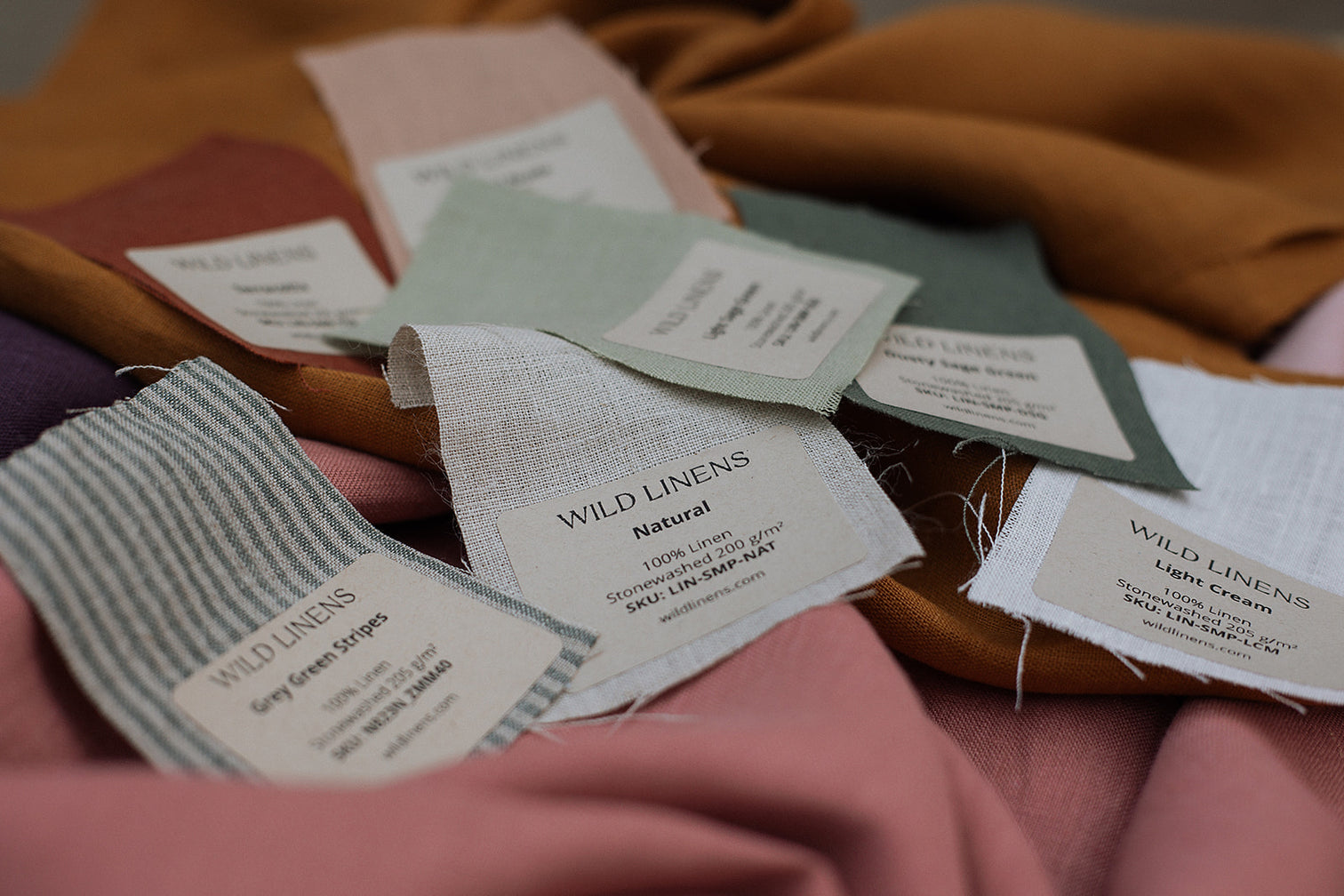 Spring Linen Fabric Collection | Wild Linens