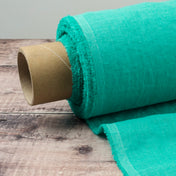 Washed Pure Aqua Linen Fabric 205 g/m²