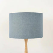 Blue Grey Linen Lampshade
