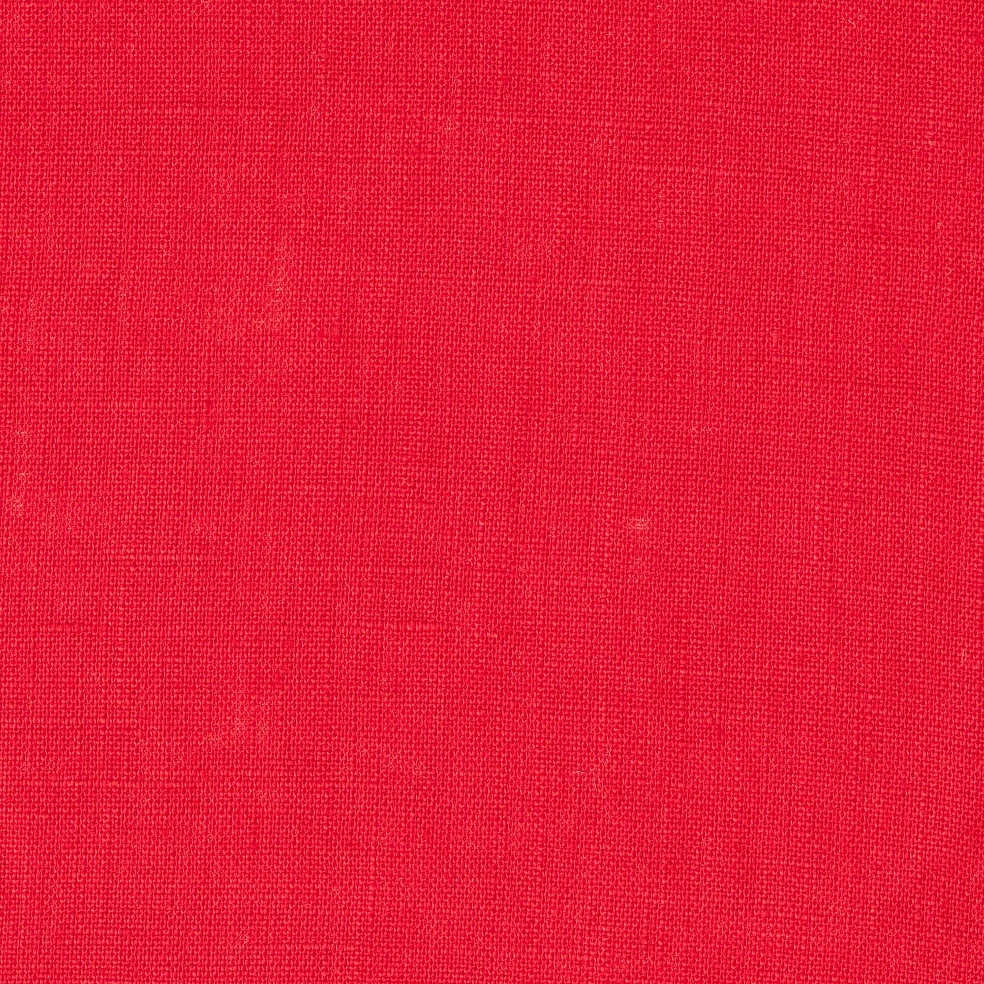 Washed Pure Bright Red Linen Fabric 205 g/m²