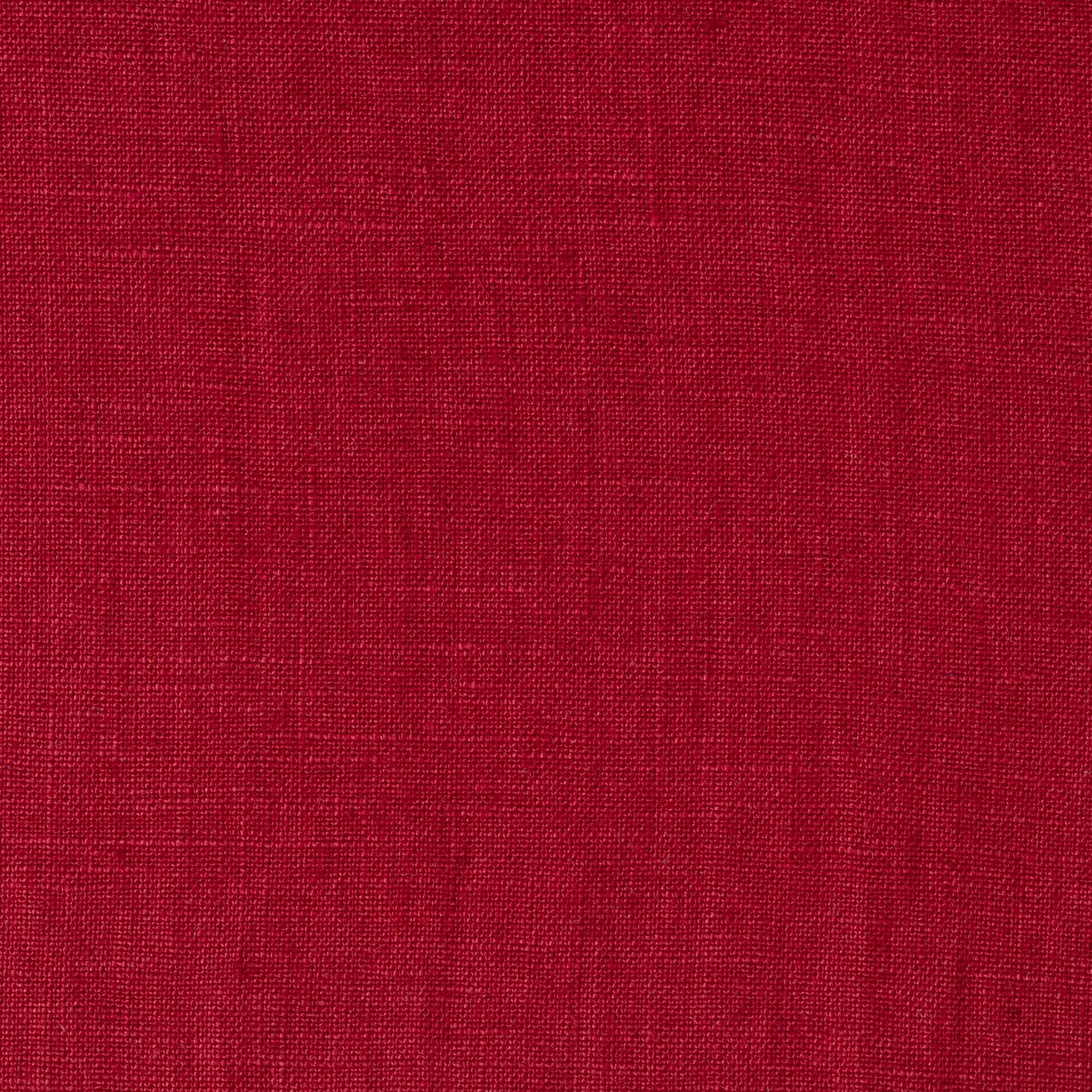 Washed Pure Burgundy Linen Fabric 205 g/m²