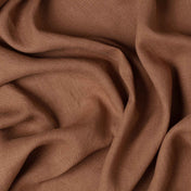 Washed Pure Cinnamon Linen Fabric 205 g/m²