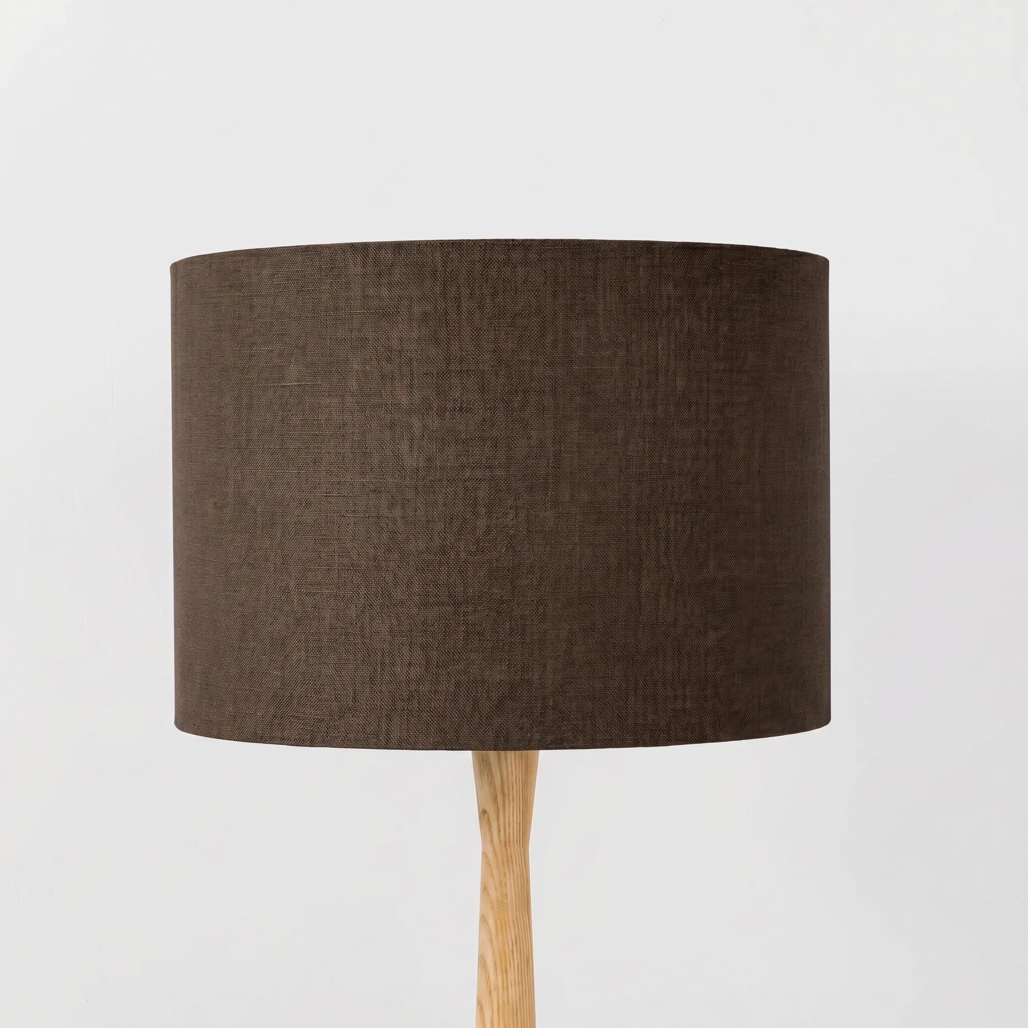 Cocoa Brown Linen Lampshade