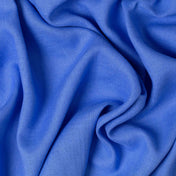Washed Pure Cornflower Blue Linen Fabric 205 g/m²