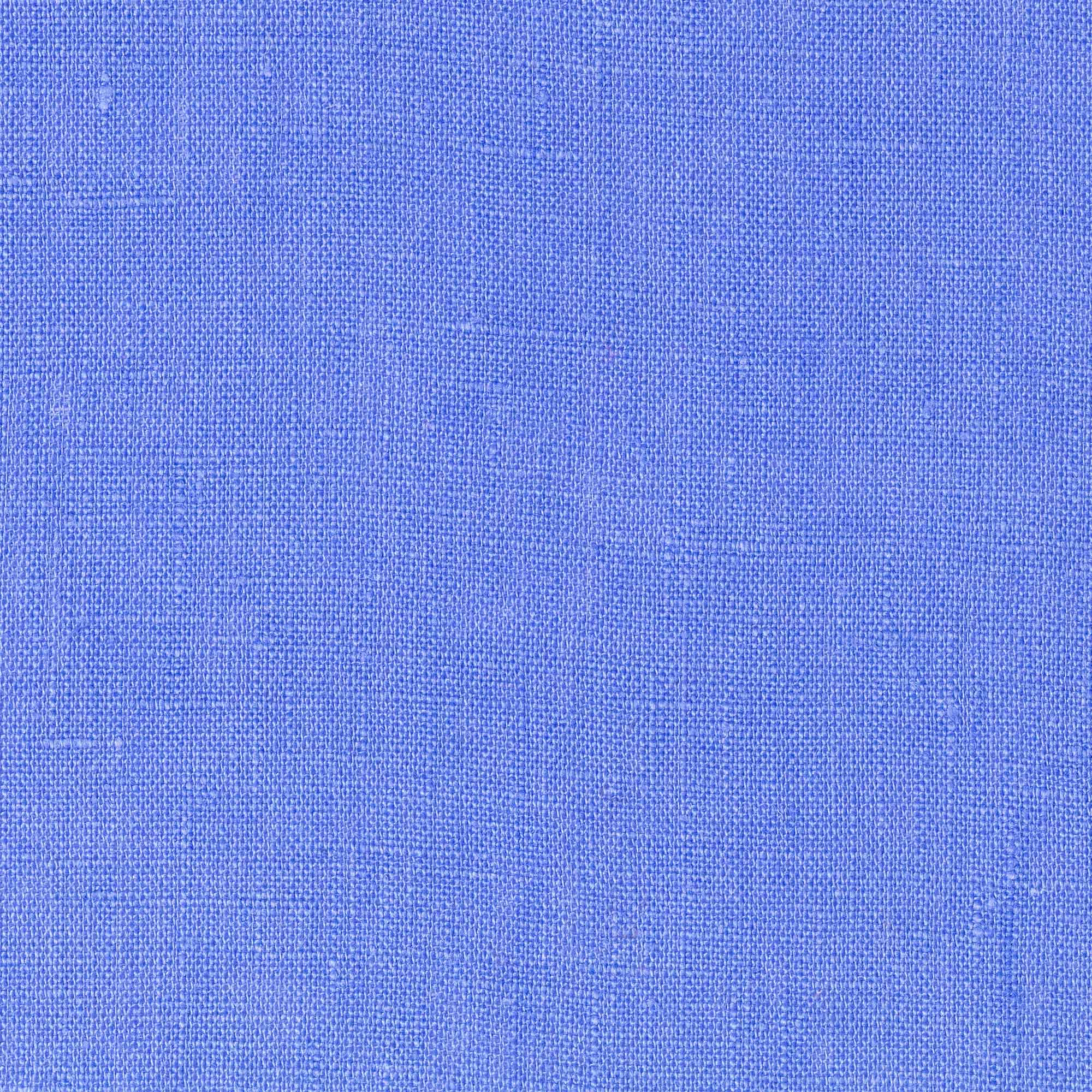 Washed Pure Cornflower Blue Linen Fabric 205 g/m²