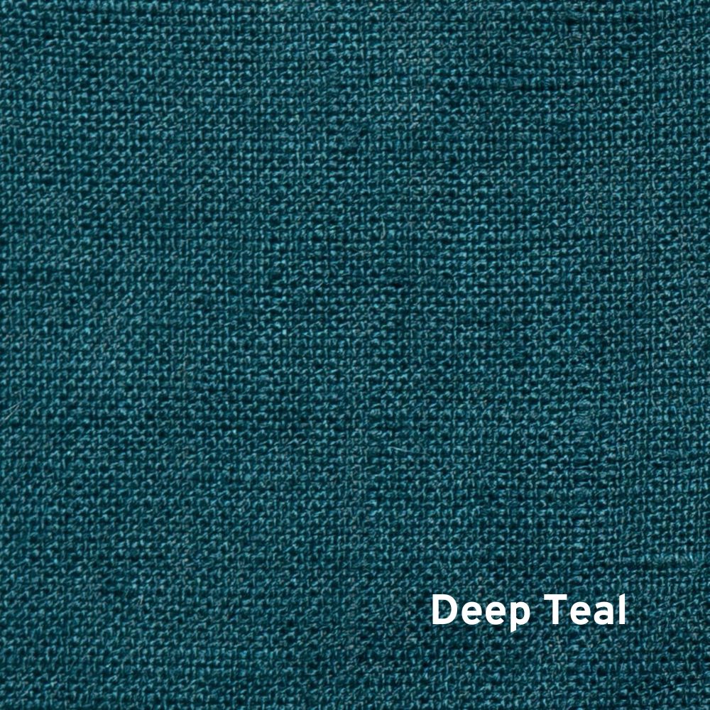 Deep Teal Linen Lampshade