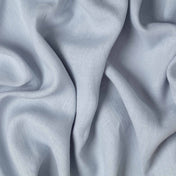 Washed Pure Dove Blue Linen Fabric 205 g/m²