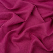 Washed Pure Magenta Linen Fabric 205 g/m²