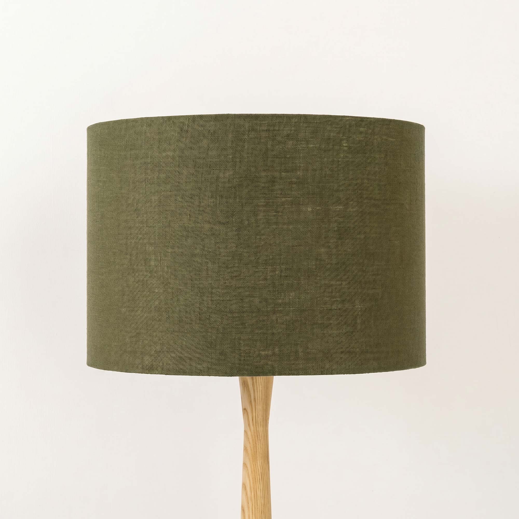 Olive Green Linen Lampshade