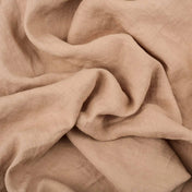 Washed Pure Pastel Pink Nude Linen Fabric 205 g/m²