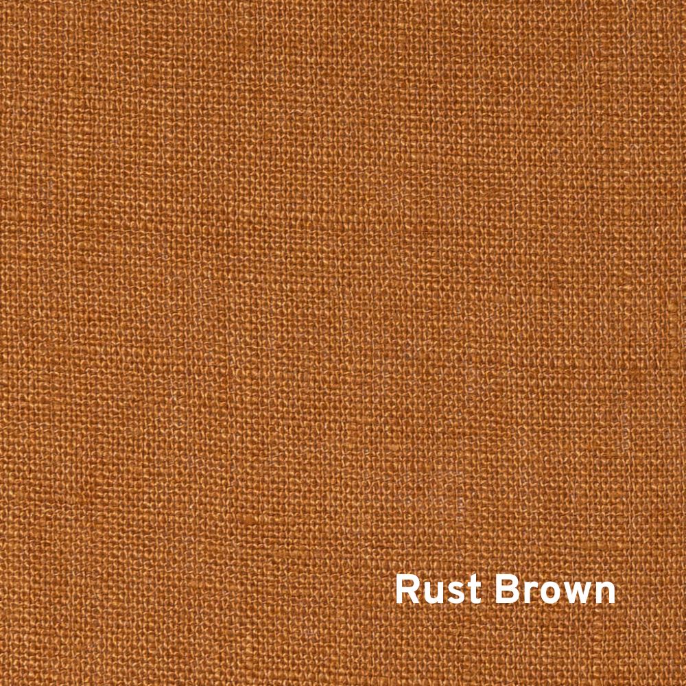 Rust Brown Linen Lampshade