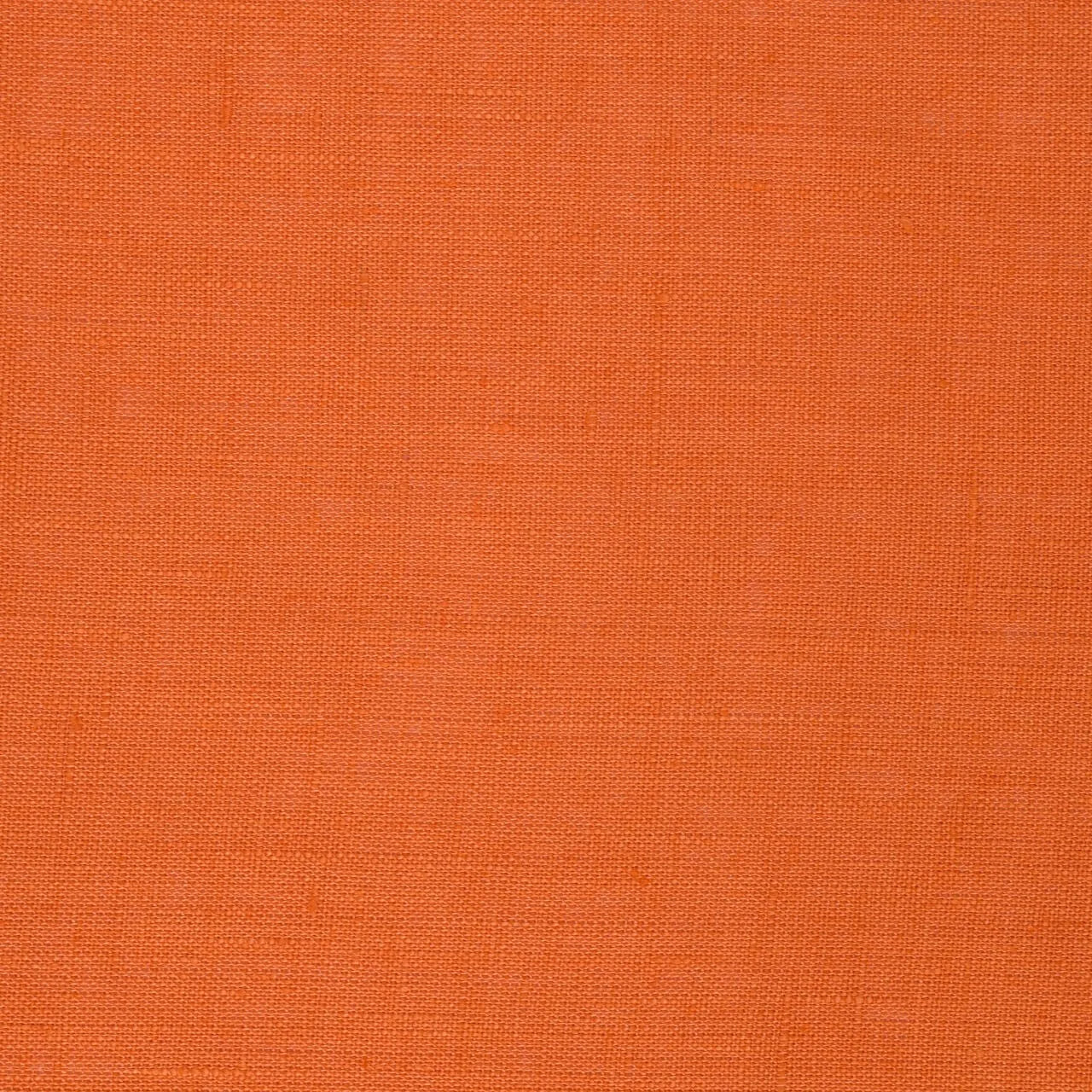 Washed Pure Tangerine Linen Fabric 205 g/m²