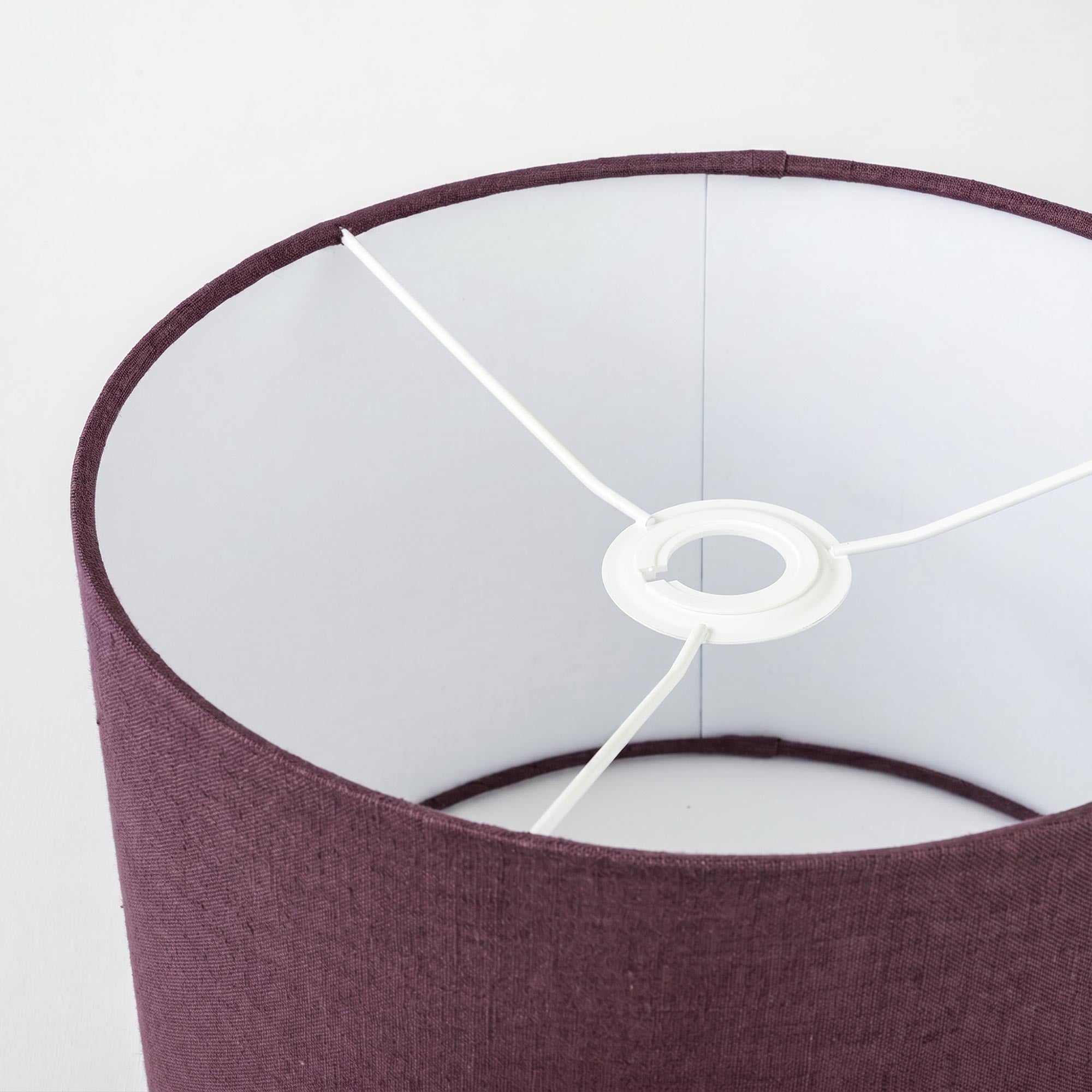 Dark Plum Linen Lampshade