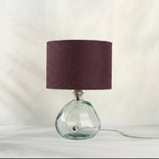 Dark Plum Linen Lampshade