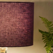 Dark Plum Linen Lampshade