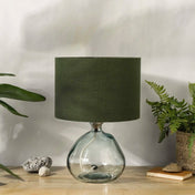 Avocado Green Linen Lampshade