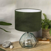 Avocado Green Linen Lampshade