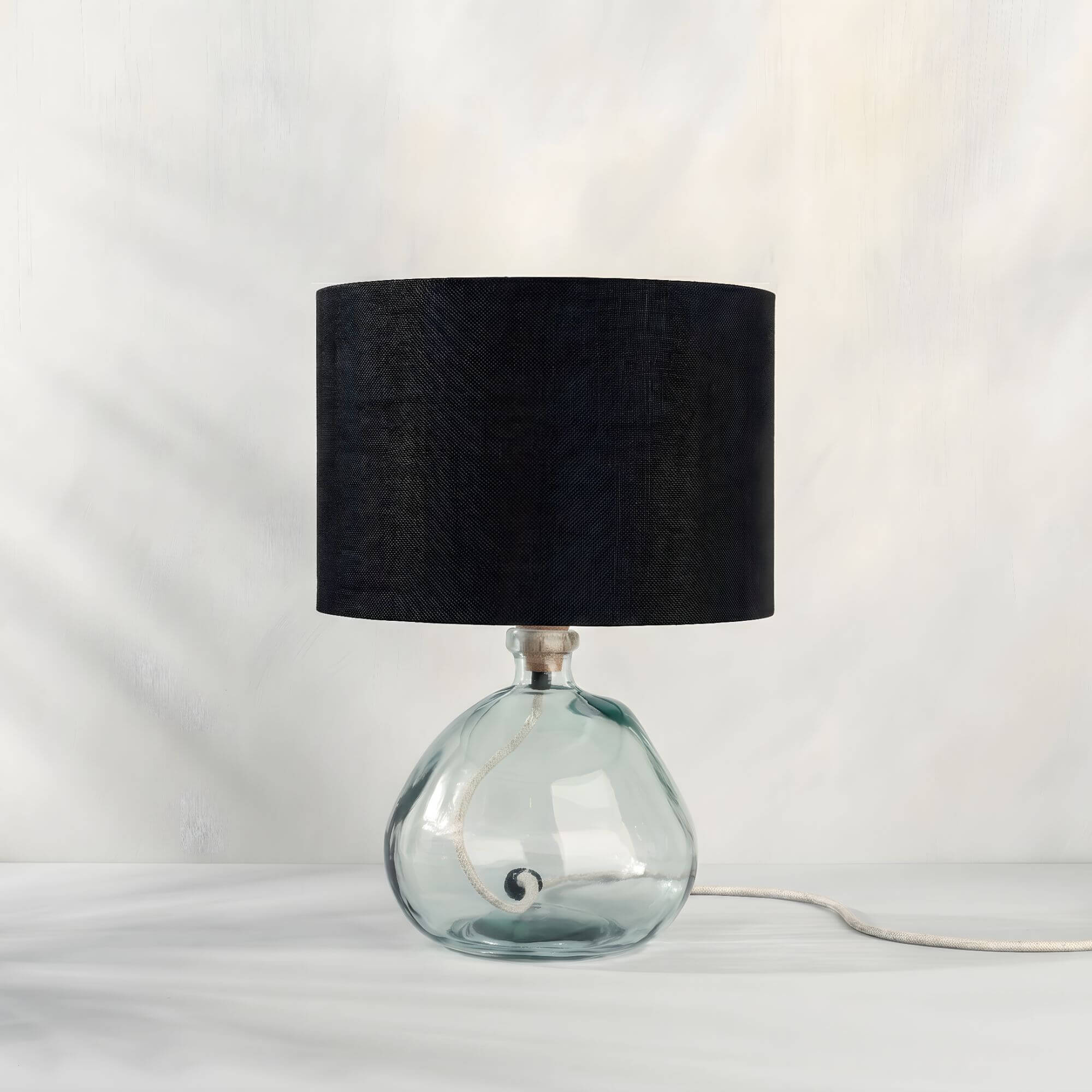 Black Linen Lampshade