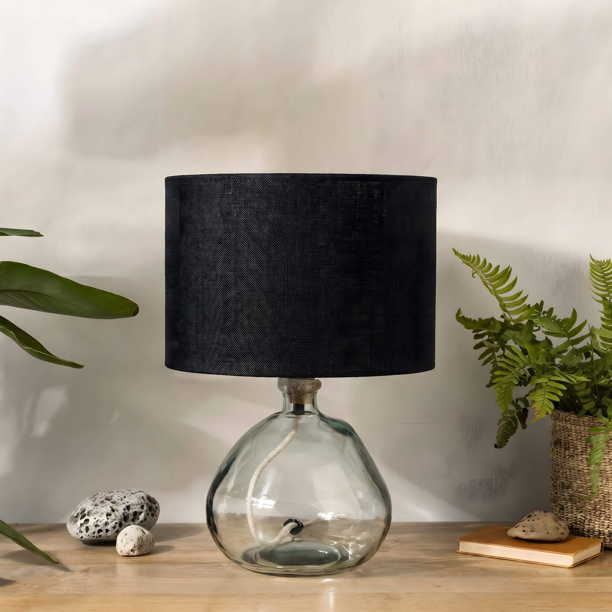Black Linen Lampshade