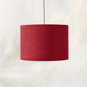 Burgundy Linen Lampshade
