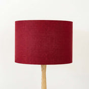 Burgundy Linen Lampshade