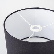Charcoal Grey Linen Lampshade