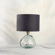 Charcoal Grey Linen Lampshade